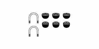 HJS Leistritz 82 42 4124 Mounting kit for exhaust system 82424124