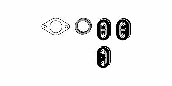 HJS Leistritz 82 42 4151 Mounting kit for exhaust system 82424151