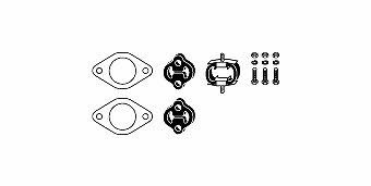 HJS Leistritz 82 42 4264 Mounting kit for exhaust system 82424264