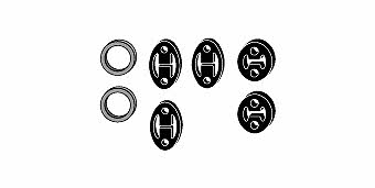HJS Leistritz 82 43 8006 Mounting kit for exhaust system 82438006