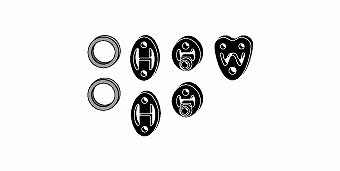 HJS Leistritz 82 43 8014 Mounting kit for exhaust system 82438014