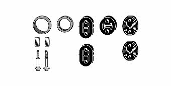 HJS Leistritz 82 43 8018 Mounting kit for exhaust system 82438018