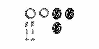 HJS Leistritz 82 43 8021 Mounting kit for exhaust system 82438021