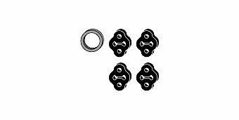 HJS Leistritz 82 44 7668 Mounting kit for exhaust system 82447668