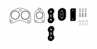 HJS Leistritz 82 45 7621 Mounting kit for exhaust system 82457621