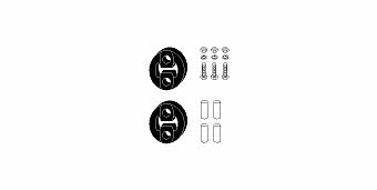 HJS Leistritz 82 47 8301 Mounting kit for exhaust system 82478301