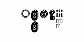 HJS Leistritz 82 47 8866 Mounting kit for exhaust system 82478866