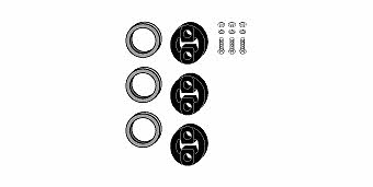 HJS Leistritz 82 48 7747 Mounting Kit, catalytic converter 82487747