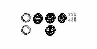 HJS Leistritz 82 48 7843 Mounting kit for exhaust system 82487843