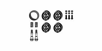HJS Leistritz 82 48 8023 Mounting kit for exhaust system 82488023