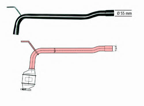 HJS Leistritz 91 11 1504 Exhaust pipe, repair 91111504