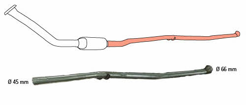 HJS Leistritz 91 22 8052 Exhaust pipe, repair 91228052