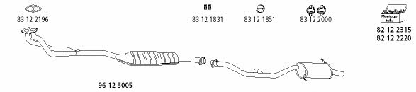  BMW_70 Exhaust system BMW70