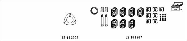 HJS Leistritz MT-OP105 Exhaust system MTOP105