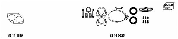 HJS Leistritz MT-OP94 Exhaust system MTOP94