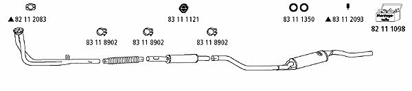 HJS Leistritz VW_102 Exhaust system VW102