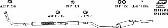 HJS Leistritz VW_104 Exhaust system VW104