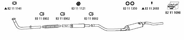  VW_105 Exhaust system VW105