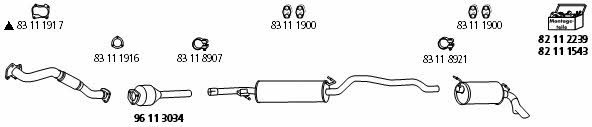 HJS Leistritz VW_1099 Exhaust system VW1099