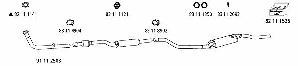  VW_115 Exhaust system VW115