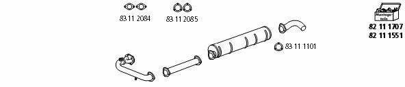 HJS Leistritz VW_1168 Exhaust system VW1168