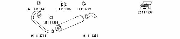 HJS Leistritz VW_1193 Exhaust system VW1193