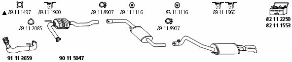 HJS Leistritz VW_1194 Exhaust system VW1194