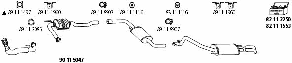  VW_1220 Exhaust system VW1220