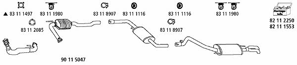  VW_1224 Exhaust system VW1224