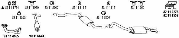 HJS Leistritz VW_1242 Exhaust system VW1242