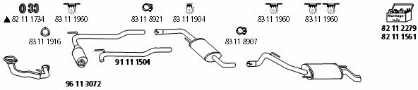 HJS Leistritz VW_1326 Exhaust system VW1326