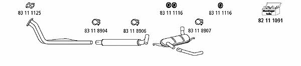 HJS Leistritz VW_1381 Exhaust system VW1381