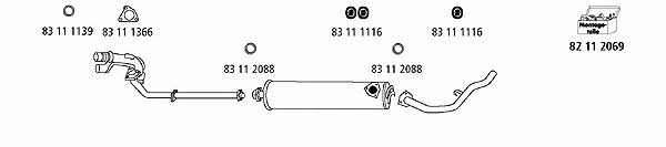 HJS Leistritz VW_1385 Exhaust system VW1385