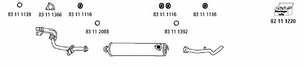 HJS Leistritz VW_1392 Exhaust system VW1392