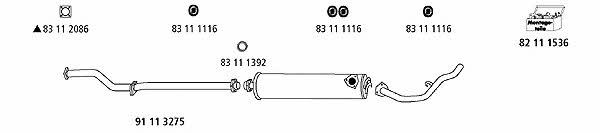  VW_1433 Exhaust system VW1433