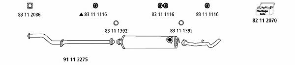  VW_1443 Exhaust system VW1443