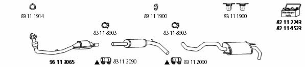  VW_146 Exhaust system VW146