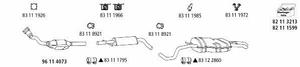 HJS Leistritz VW_1526 Exhaust system VW1526