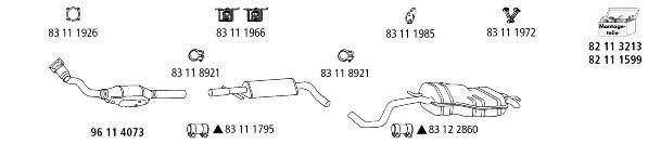  VW_1695 Exhaust system VW1695