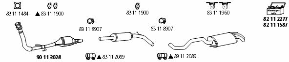  VW_185 Exhaust system VW185