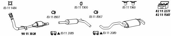  VW_190 Exhaust system VW190