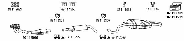  VW_2056 Exhaust system VW2056