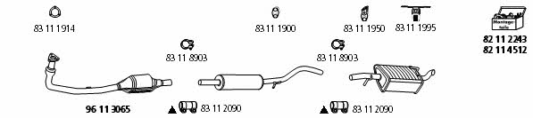 HJS Leistritz VW_21 Exhaust system VW21