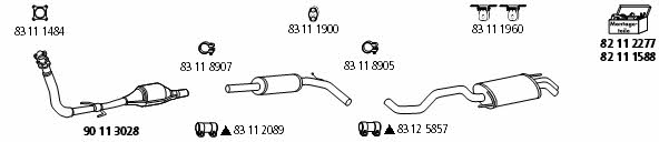  VW_2197 Exhaust system VW2197