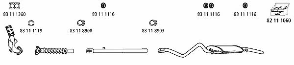 HJS Leistritz VW_250 Exhaust system VW250