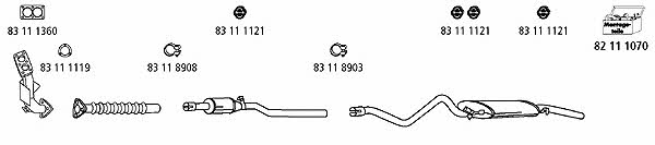 HJS Leistritz VW_255 Exhaust system VW255