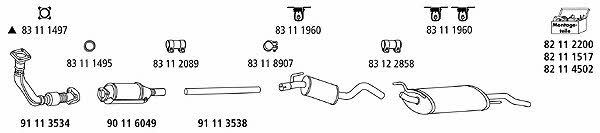 HJS Leistritz VW_346 Exhaust system VW346