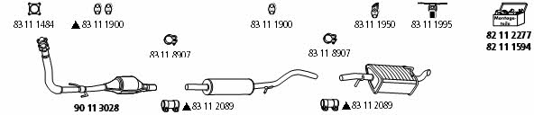  VW_38 Exhaust system VW38