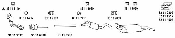  VW_390 Exhaust system VW390