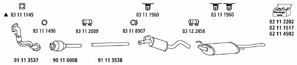  VW_425 Exhaust system VW425